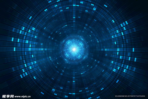 未來科技藍(lán)色方塊設(shè)計(jì)圖 數(shù)字時(shí)代的創(chuàng)新美學(xué)